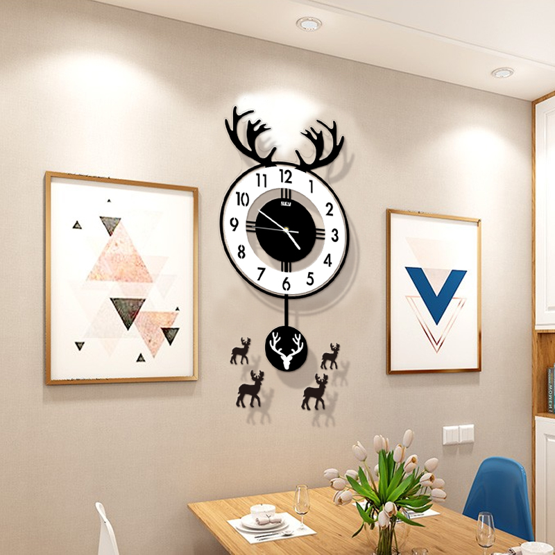 创意钟表客厅挂钟2022新款家用简约现代时尚R轻奢大气挂墙时钟