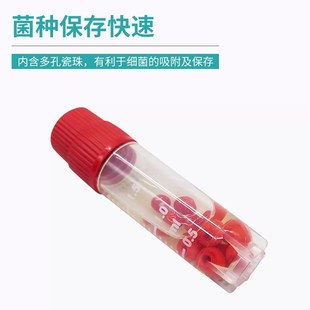 青岛海博瓷珠菌种保存h管液体菌种保存管磁珠冻存管菌株冷冻管盒