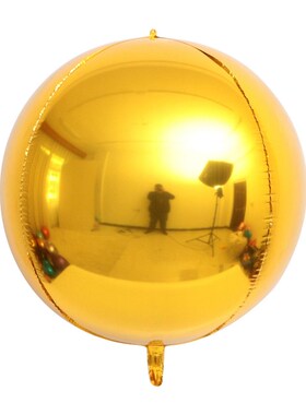 18寸光板4D球 婚庆商场开业橱窗立体正圆铝膜装饰气球20个/一包