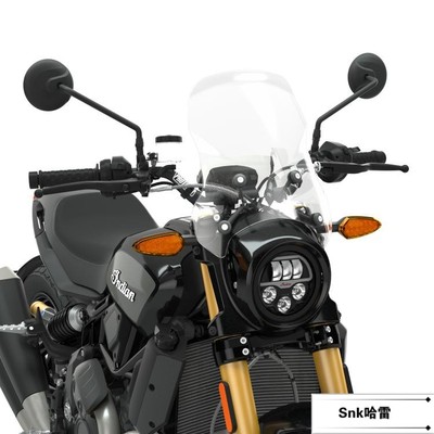 适用于印第安eFTR新款透明前挡风玻璃1200s用机车长途旅行前挡风