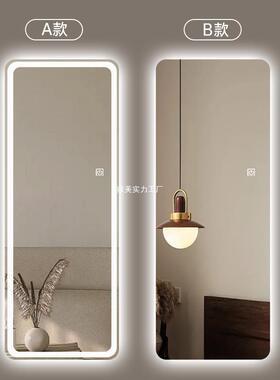 全身镜穿衣镜智能带灯触摸屏理发店装饰长镜子发光led灯高清