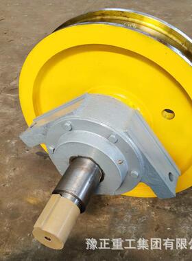 起重机车轮组豫正重工集团QD型双梁桥式起重机车轮组行车车轮