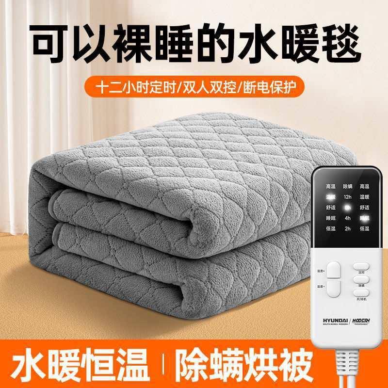 水暖电热毯双人双控电褥子单双人调温家用除湿除螨安全防水不漏电