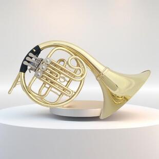 宫泽风降B调三键圆号单排圆号乐器法国号分体金色专业学生初学