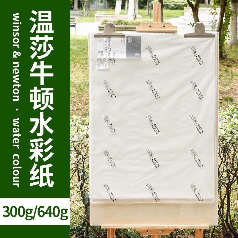 温莎牛顿艺术家级专业水彩纸半对开全棉A5木浆300g640克水彩纸