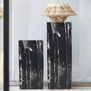 新中式天然大理石基座创意家居酒店客厅酒柜玄关电视柜装饰品摆件