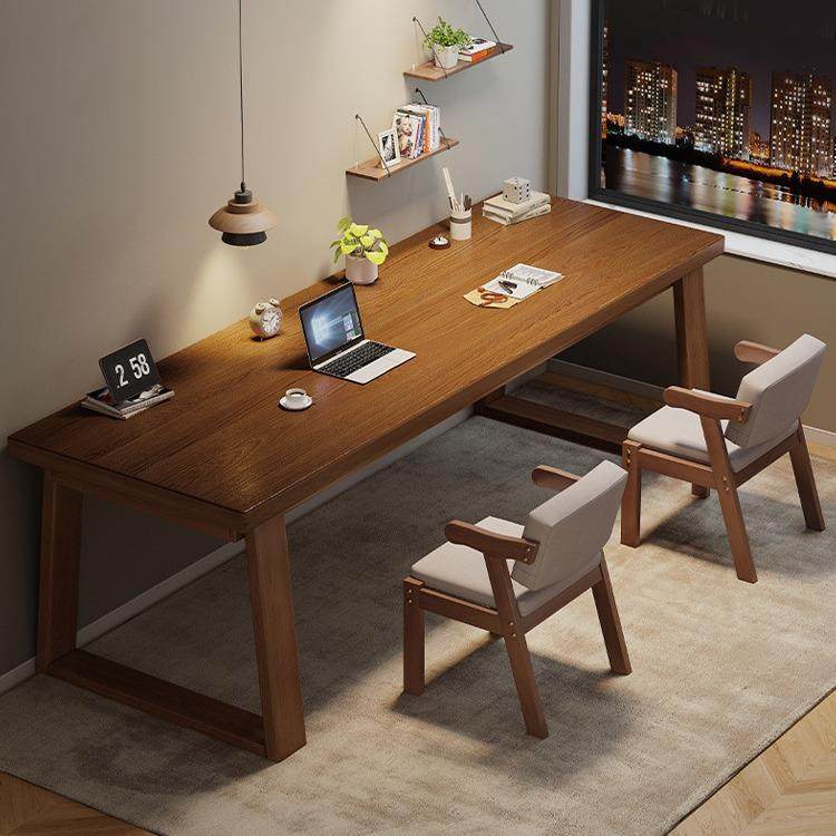 双人实木腿书桌家用学生学习电脑桌长桌子工作台办公桌卧室写字桌,清洗/食品/商业设备,风口/风叶/风机配件,淘宝优惠券,粉丝福利购,淘宝优惠卷