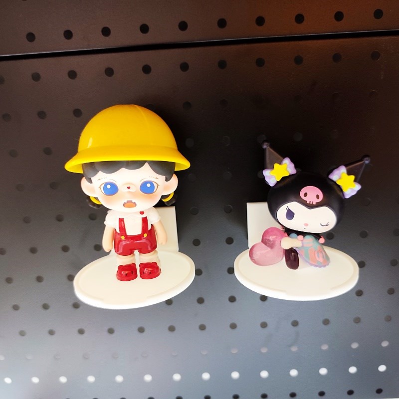 适用五金少女圆孔洞洞板置物架电竞配件适配孔距2.5cm孔径0.6cm