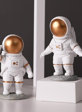 创意宇航员小摆件桌面太空人客厅电视柜儿童房布置家居装饰摆设品