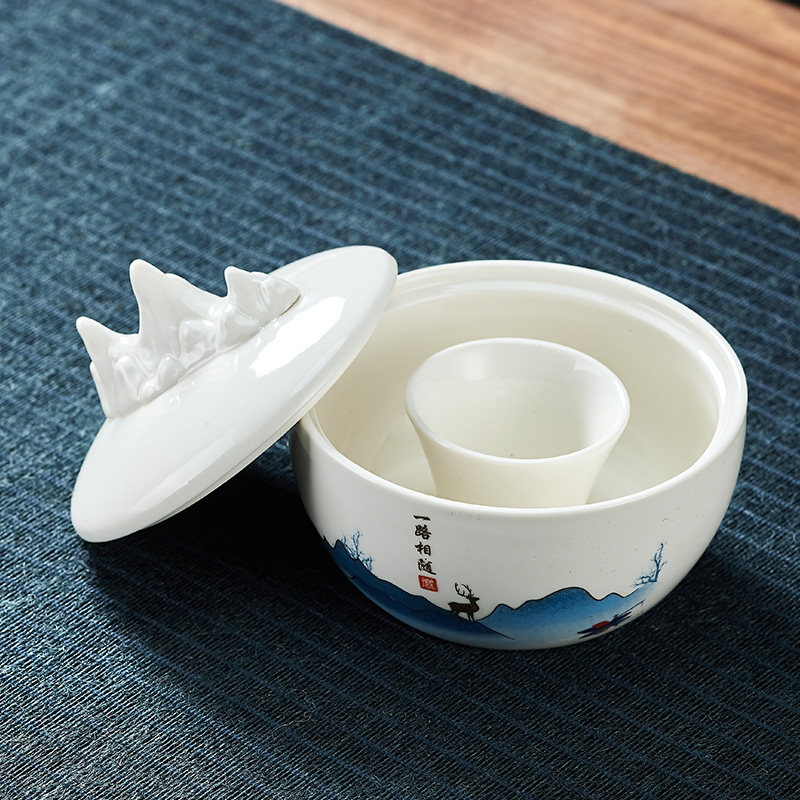 陶瓷墨碗带盖不干墨文房四宝学生书绘画火锅砚台墨池笔山墨碟墨盒,文具电教/文化用品/商务用品,文房四宝,淘宝优惠券,粉丝福利购,淘宝优惠卷