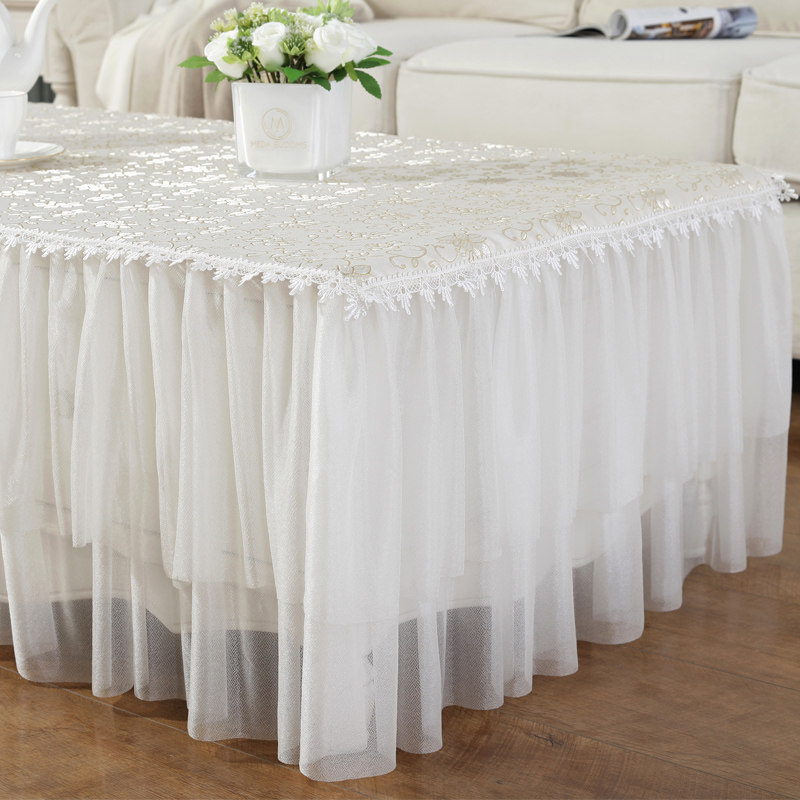 茶几桌布台布客厅盖巾布艺定制长方形蕾丝餐桌垫茶几电视柜防尘罩,居家布艺,桌布,淘宝优惠券,粉丝福利购,淘宝优惠卷