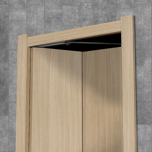 折叠门五金配件全套平开门无下轨平折门180度对开木门推拉门轨道