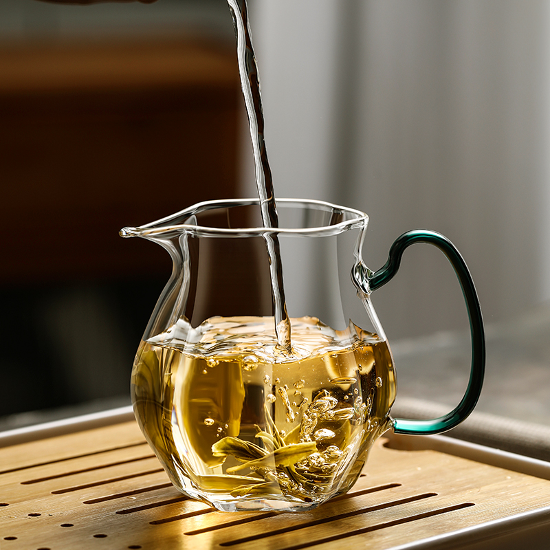 公道杯玻璃茶漏一体茶海茶过滤高档公杯套装分茶器泡茶杯茶具配件