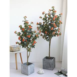 花大型绿植仿真植物清新假盆栽塑料室内客厅民宿假树落地装饰