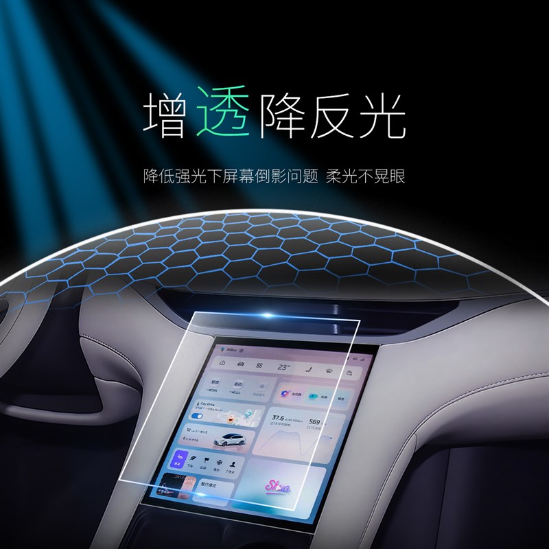 25款智己LS6中控屏幕钢化膜贴膜导航磨M砂改装配件装饰用品已.