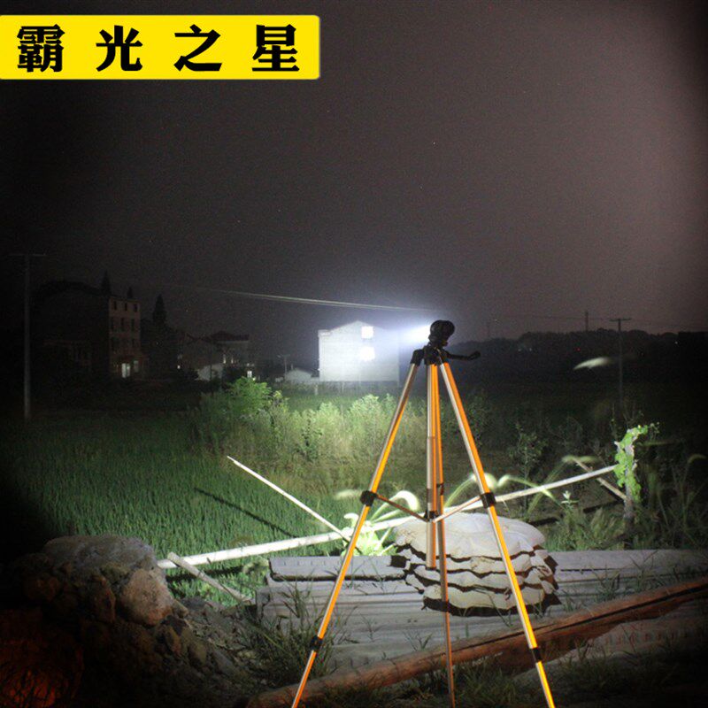 霸光PL1800强光聚光T6超亮户外LED充电式骑行远射26650锂电池手电