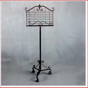 新款 立牌海报架菜谱落地展示牌架 厨房铁艺食谱架 菜谱架