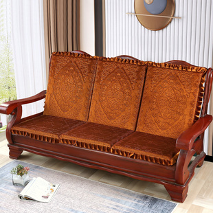 中式 春秋椅 红木头联邦椅子沙发坐垫加厚海绵实木沙发垫带靠背老式
