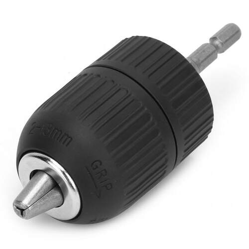 手紧式夹头2-13MM 1/2-20UNF螺纹钻夹头+1/4方头转接连杆