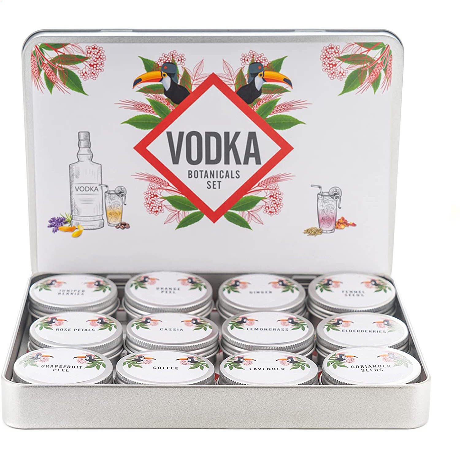 亚马逊跨境热款多种香料豪华调酒礼盒制作套装产品