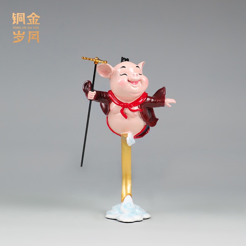铜艺坊诸事大吉西游记人物铜摆件猪八戒铜雕工艺品玄关电视柜饰品