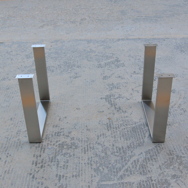 茶几桌脚b定制茶桌金属脚u型哑光拉丝不锈钢金属支撑桌腿架子定做