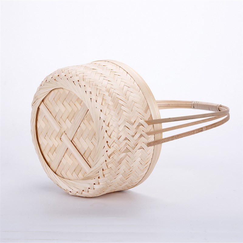 竹编筐手提茶叶篓子竹篮包装盒礼盒竹制品装饰水果采摘收纳农家用