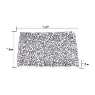 钢丝球铁丝球带海绵擦百洁布不锈钢清洁球厨房清洁洗碗刷锅