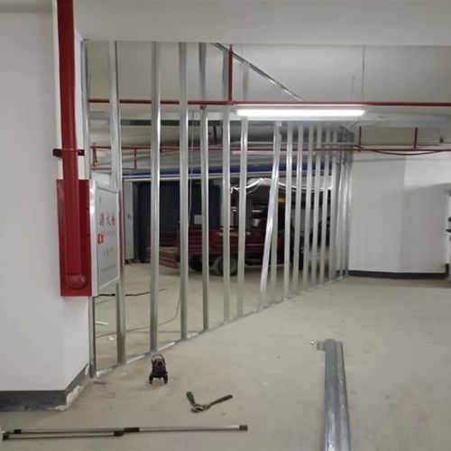 广东石膏板隔断墙轻钢龙骨隔墙商铺办公室隔断车间测量设计安装