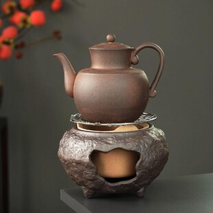 粗陶岩泥宋式执壶茶壶家用泡茶器煮茶烧水壶中式复古围炉煮茶单壶