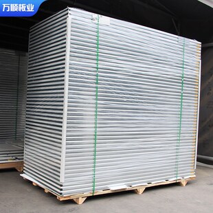 手工单玻镁岩棉彩钢板防火隔热室内保温板复合夹心净化板隔墙吊顶