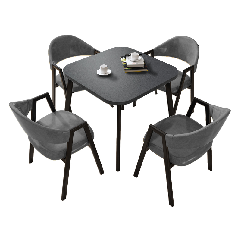 接待洽谈桌椅组合会客简s约办公室休闲餐桌咖啡厅奶茶店小户型方