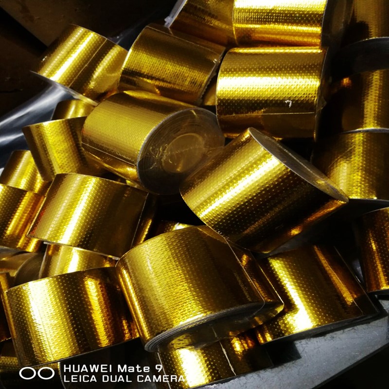 汽车改装通用型铝箔m玻璃纤维混合隔热贴纸/进气管改装隔热贴纸