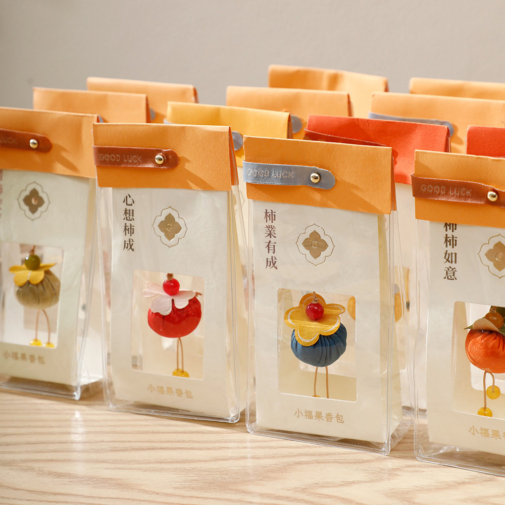 香包香囊祈福香囊柿柿如意柿子香包车载平安符手机挂饰伴手礼