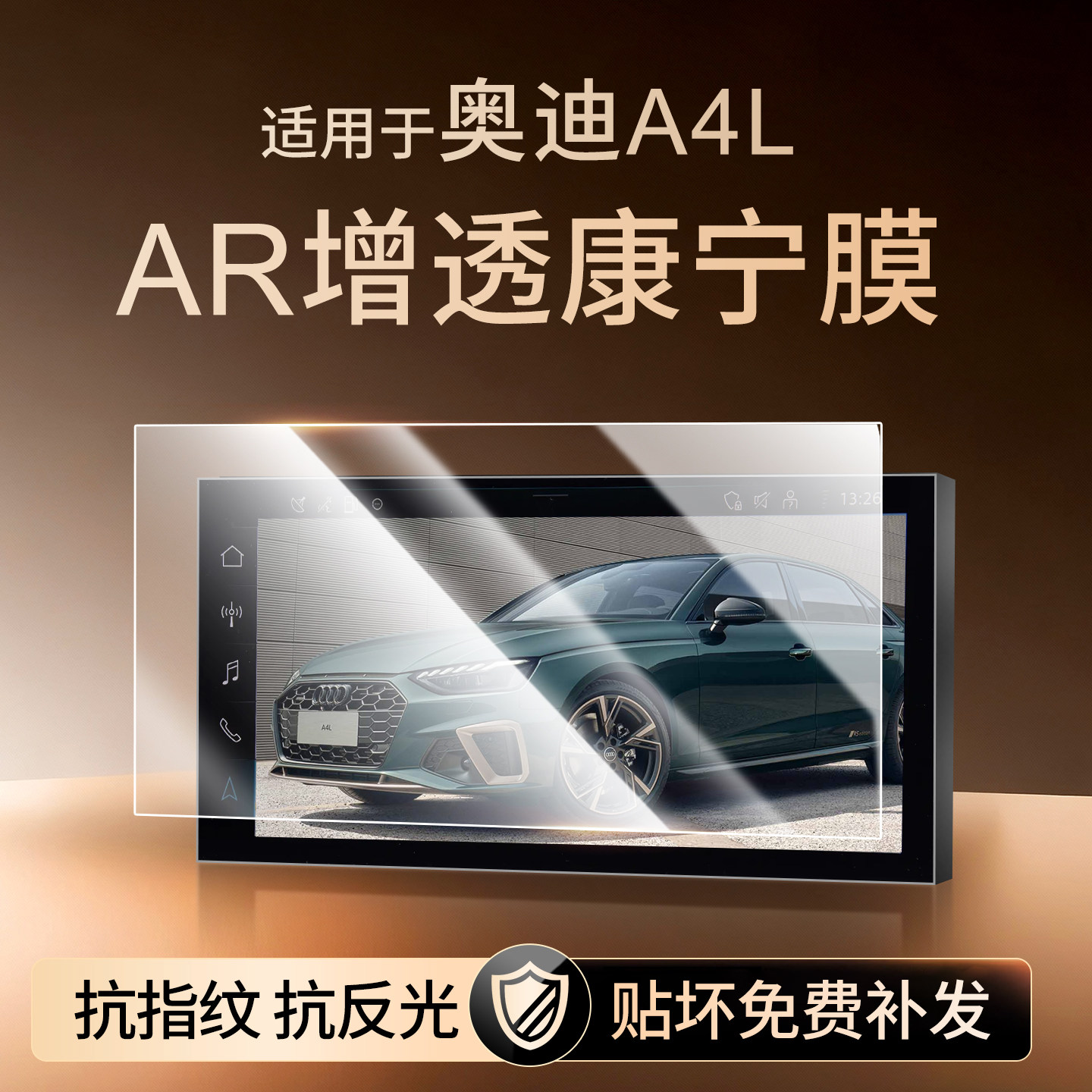 25款奥迪A4L中控导航显示屏幕钢化膜仪表保护贴膜车内用品装饰24