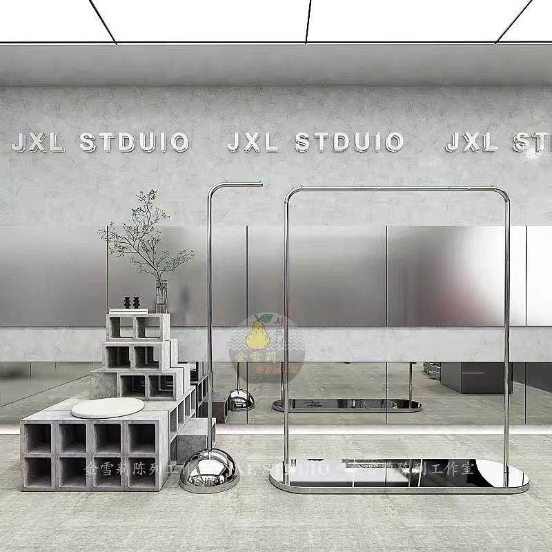 服装店展示架正挂不锈钢中岛女装货架挂衣架网红买手衣服落地陈列,收纳整理,烫衣板及配件,淘宝优惠券,粉丝福利购,淘宝优惠卷