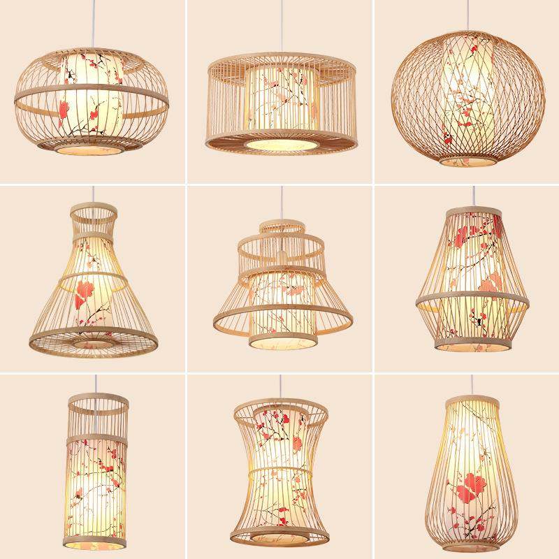 日式餐厅竹艺吊灯创意个性新中式火锅饭店阳台走廊竹编装饰小吊灯,纺织面料/辅料/配套,纺织机械配件,淘宝优惠券,粉丝福利购,淘宝优惠卷
