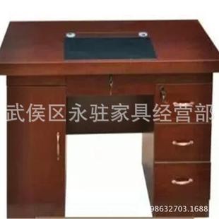 1.4米1.6米功能电脑办公桌新款 中纤板木纹纸