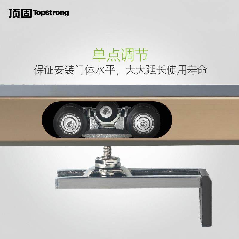 OQ5M移门滑轮木门自清洁吊轨推拉门吊滑轮轨道双边缓冲静音吊轮