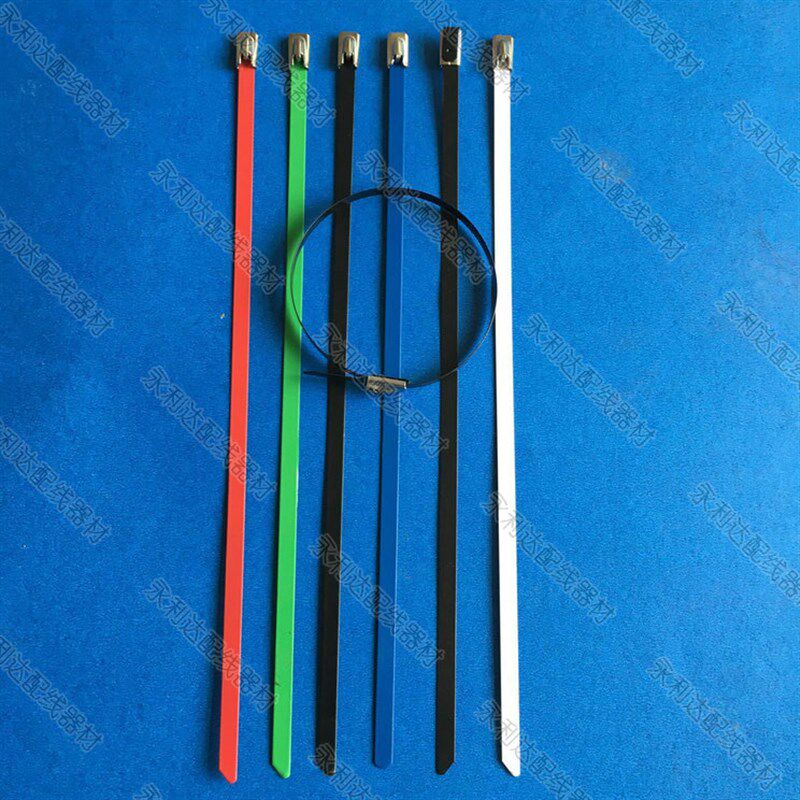 8*1200mm自锁式不锈钢扎带304金属扎带电缆船用100条