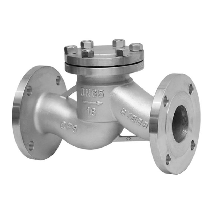 304不锈钢H41W-1n6P升降式法兰止回阀单向阀铸钢止逆阀DN50 80 10