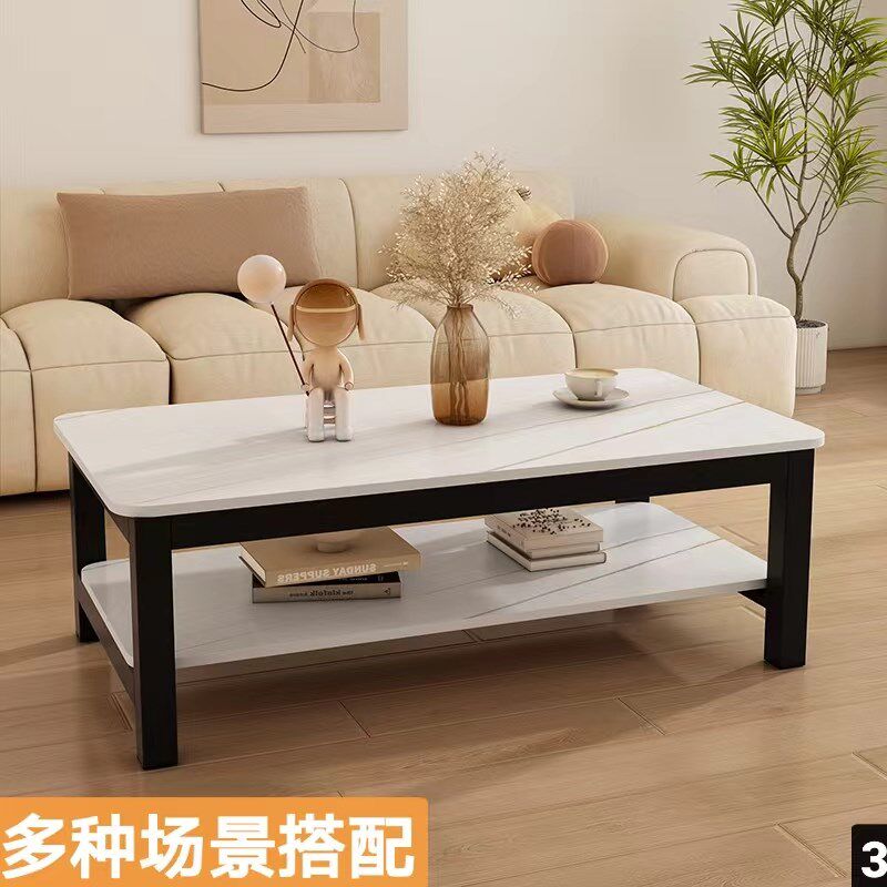 茶几支架双层置物茶几底座家用办公桌架加厚加固客厅直脚桌腿定制