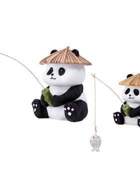 生态古法鱼缸边草缸乌龟缸熊猫钓鱼装饰摆件中式假山流水鱼池造景