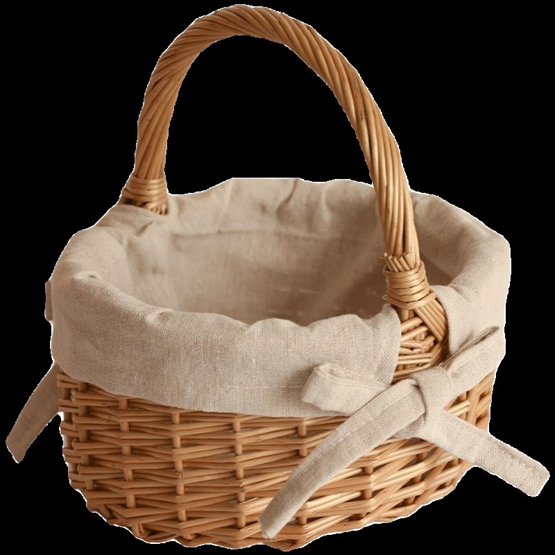 小篮子竹编竹篮子迷你小竹篮手提儿童野餐篮水果篮手提藤编收纳筐