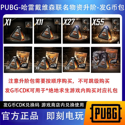 PUBG哈雷戴维森物资箱升介包