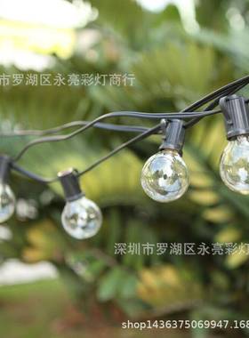 G40钨丝灯清光25灯E12庭院节日装饰灯串复古灯欧规CERohs