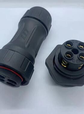 供应LLT利路通M45后装母针面板式70A大电流4*16平方电缆防水接头