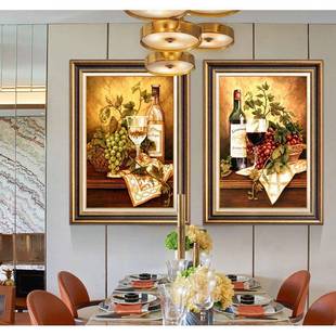 高档餐厅油画静物画西餐厅壁画酒水静物画静物油画静物画古典