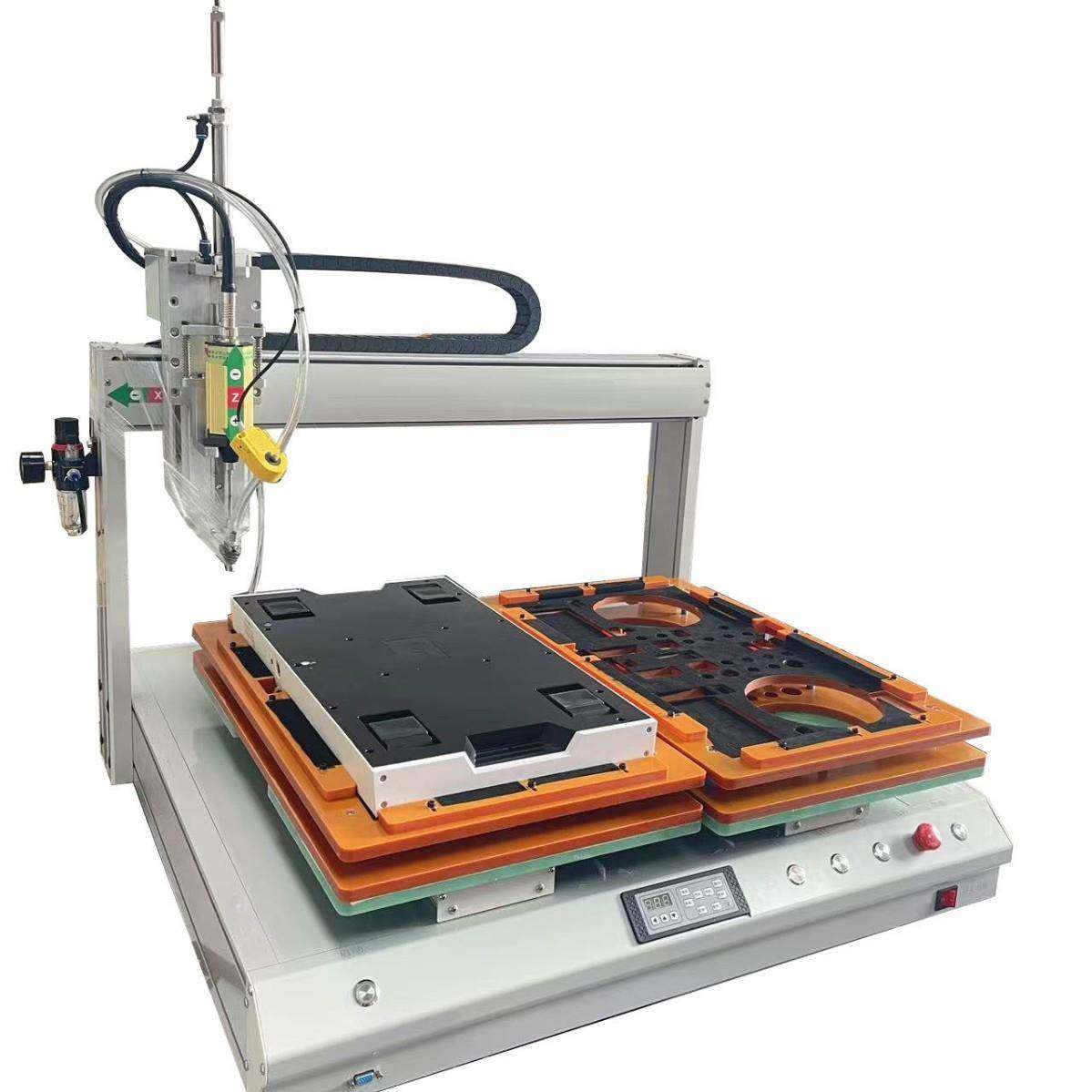 高效双平台全自动锁螺丝机吹气式双工位打螺丝机稳定高效不卡料