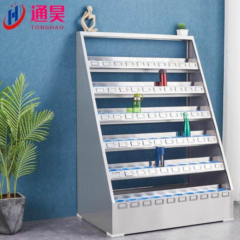 工厂员工水杯架车间茶水杯收纳架子休息室放水杯架子不锈钢水杯柜,商业/办公家具,办公储物柜,淘宝优惠券,粉丝福利购,淘宝优惠卷